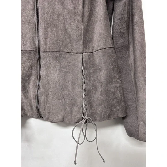 Kut From The Kloth Faux Suede Woman's Zip Jacket  ‎ (0065) - Picture 3 of 14